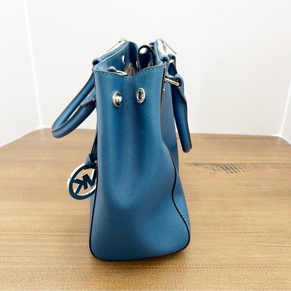 Michael Kors Sutton Satchel Teal - Picture 5 of 11